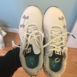 Under Armour White and Black Athletic Shoes